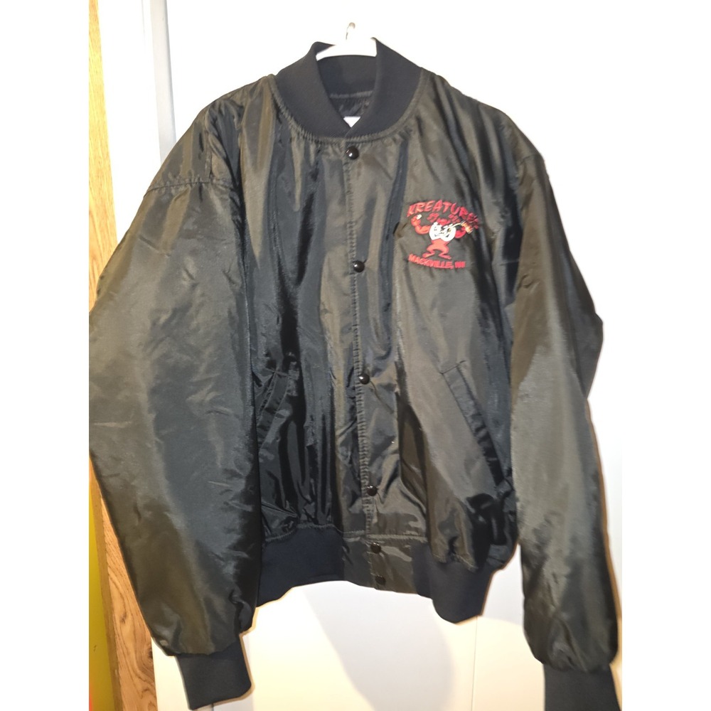 RARE- Vintage- DEAD STOCK- Game Sportswear- Kreature's -Satin Jacket-‎ L
